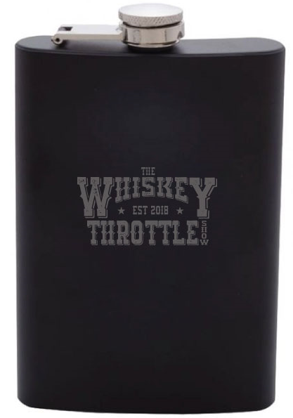 The Whiskey Throttle 8oz STAINLESS STEEL FLASK