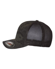 Load image into Gallery viewer, Whiskey Throttle Show Black Camo Trucker Cap